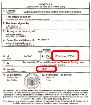 VERIFY an APOSTILLE Legalisation Apostille UK