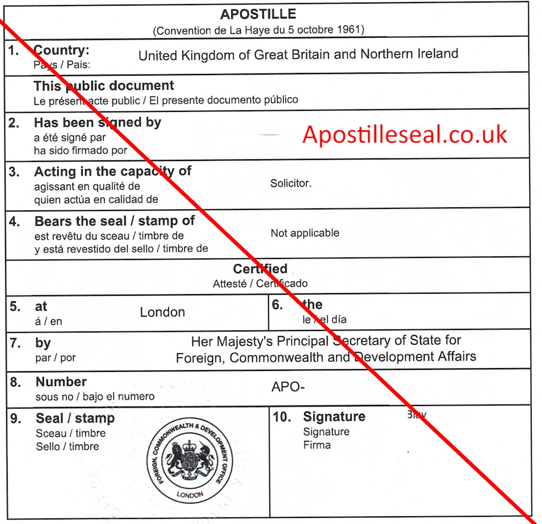 Apostille cancellation UK verify an apostille